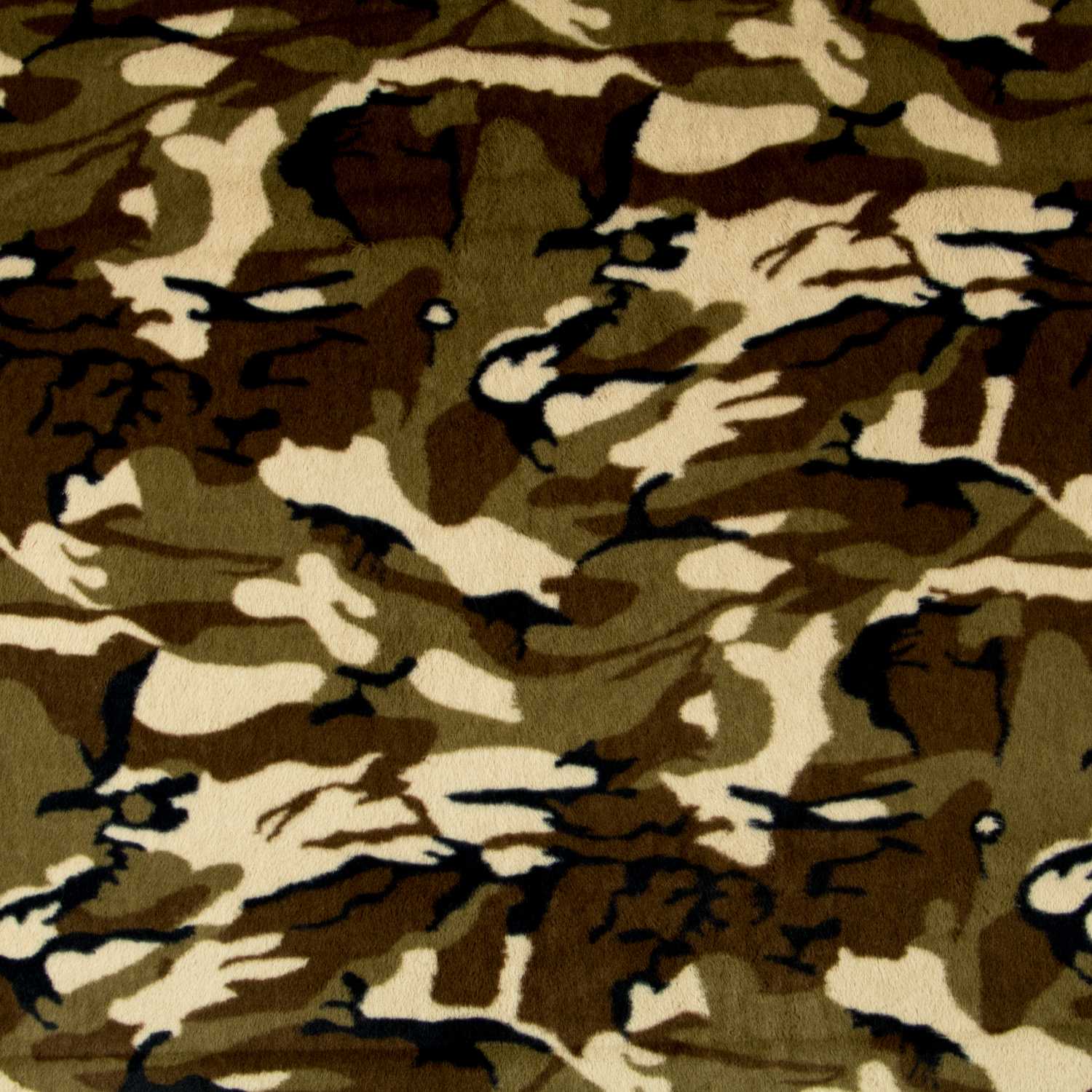 Tissu Poil Court Militaire Marron - Ribes y Casals