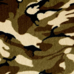 Tissu Poil Court Militaire Marron - Ribes y Casals