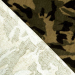 Tissu Poil  Court Vert Militaire - Ribes y Casals