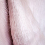 Tissu Poil Long Uni Rose Nude - Ribes y Casals