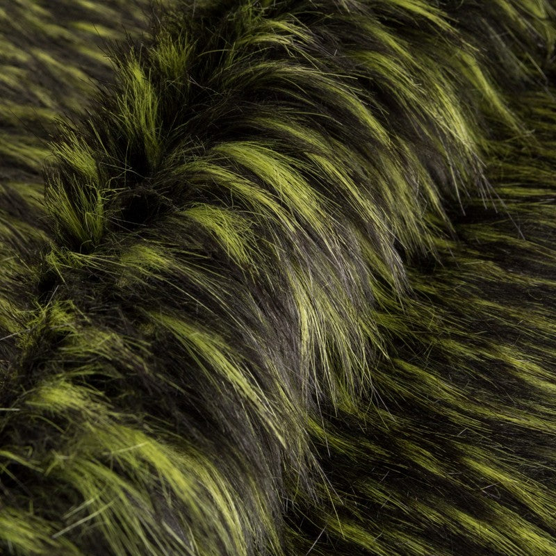 Tissu Poil Long Vert Bicolor - Ribes y Casals