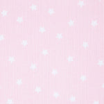 Tissu Piqué Canutillo Étoiles Rose - Ribes y Casals