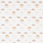 Tissu Piqué Canutillo Nuages Camel - Ribes y Casals