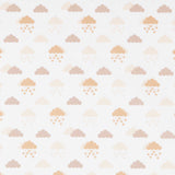 Tissu Piqué Canutillo Nuages Camel - Ribes y Casals