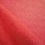 Tissu Piqué à Pois Fond Rouge 3mm - Ribes y Casals