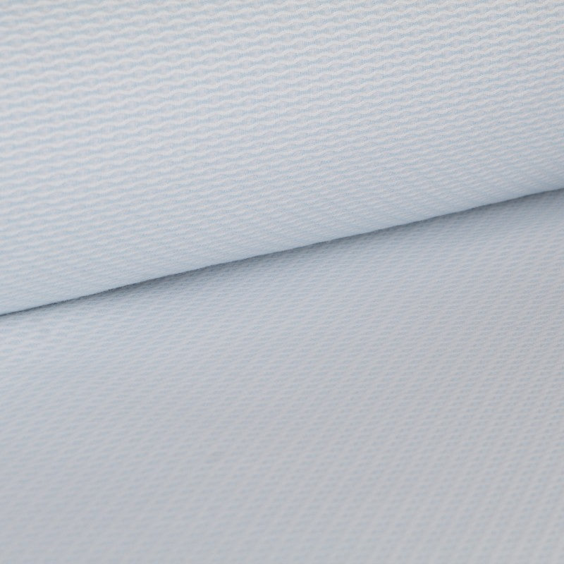 Tissu Pique Oeil de Perdrix Celeste - Ribes y Casals