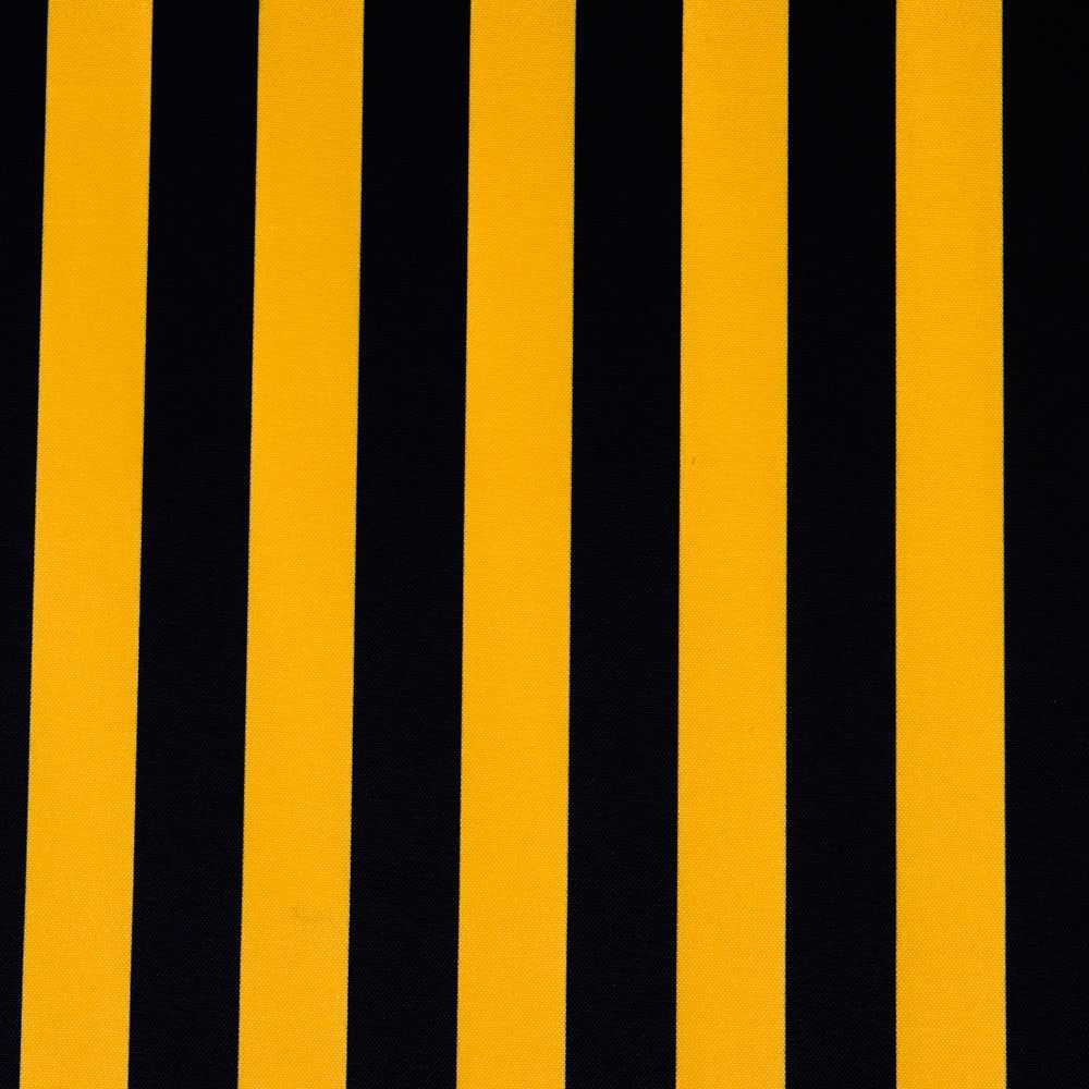 Tissu Élastique Rayures Noir Orange 23mm - Ribes y Casals