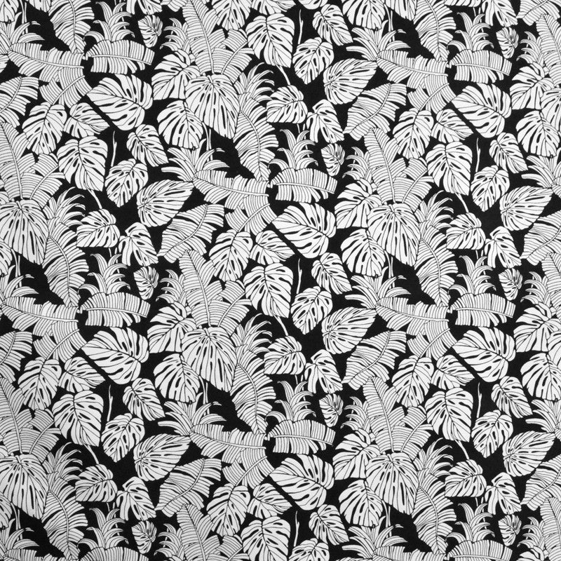 Viscose Fleurs Blanc Noir - Ribes y Casals