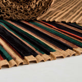 Tela Plisado Soleil Terciopelo Verde - Ribes y Casals