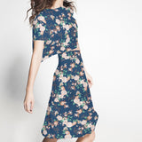 Tissu Polyester Fleurs Canard - Ribes y Casals