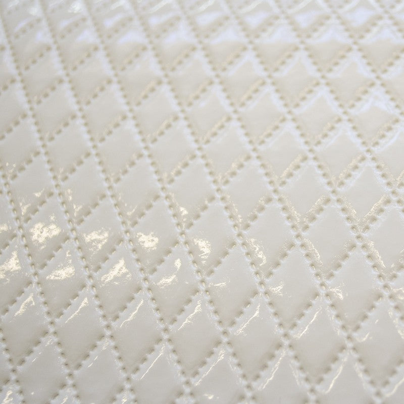 Similicuir Matelassé Losanges Blanc - Ribes y Casals