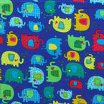 Popeline Coton Elephant Bleu - Ribes y Casals