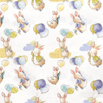 Popeline Coton Little Rabbit Blanc - Ribes y Casals