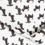 Popeline de Coton Chiens Noirs - Ribes y Casals