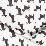 Popeline de Coton Chiens Noirs - Ribes y Casals