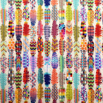Popeline Coton Plumes Mosaïque Multicolor - Ribes y Casals