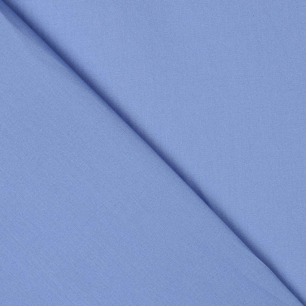 Popeline Coton Spandex Bleu - Ribes y Casals