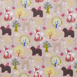 Popeline Coton Renard Fond Camel - Ribes y Casals
