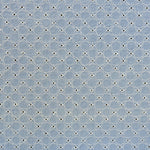 Popeline Brodée Rond Bleu Denim - Ribes y Casals