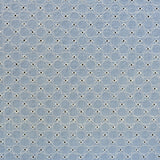 Popeline Brodée Rond Bleu Denim - Ribes y Casals