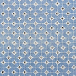 Popeline Brodée Gros Ronds Bleu Denim - Ribes y Casals