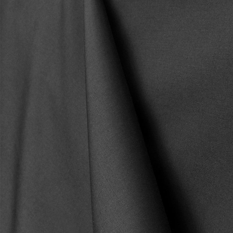 Popeline Unie Chemise Noir - Ribes y Casals