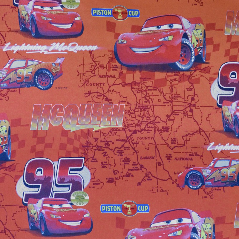 Popeline Cars Disney Corail - Ribes y Casals
