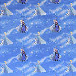 Popeline Disney La Reine des Neiges Bleu - Ribes y Casals