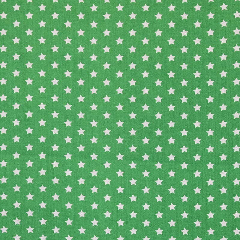 Popeline Étoiles Fond Vert - Ribes y Casals