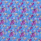 Popeline Flamenco Liberty Roses Turquoise - Ribes y Casals