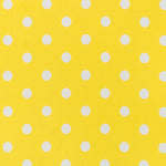 Popeline Flamenco à Pois Fond Jaune - Ribes y Casals