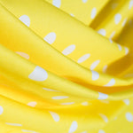 Popeline Flamenco à Pois Fond Jaune - Ribes y Casals