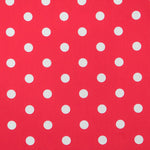 Popeline Flamenco à Pois Fond Rouge - Ribes y Casals