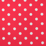 Popeline Flamenco à Pois Fond Rouge - Ribes y Casals