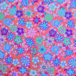 Popeline Fleurs Corail - Ribes y Casals