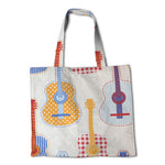 Popeline Guitares Écru - Ribes y Casals