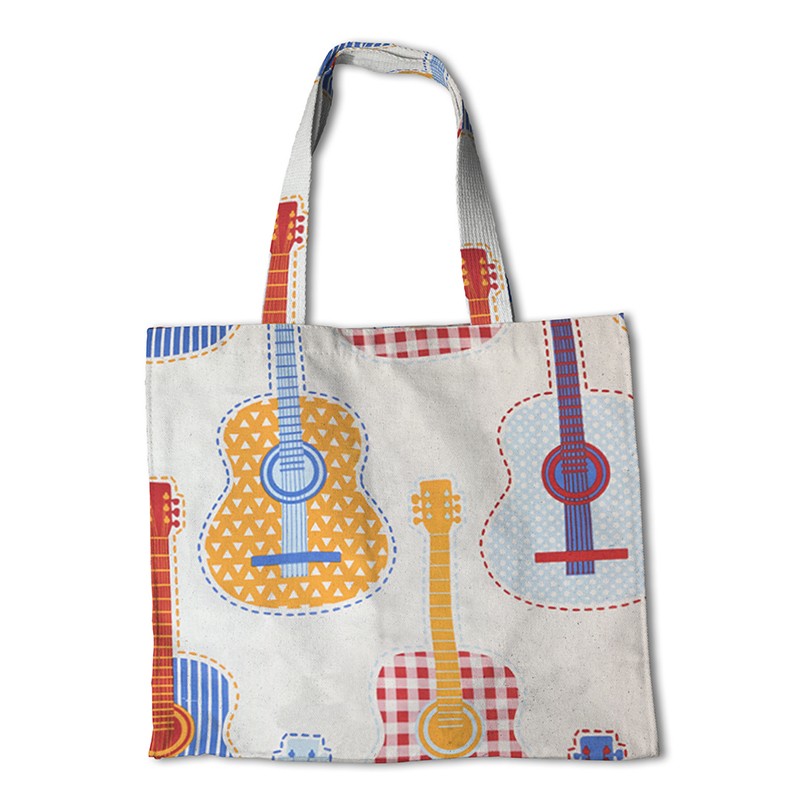 Popeline Guitares Écru - Ribes y Casals