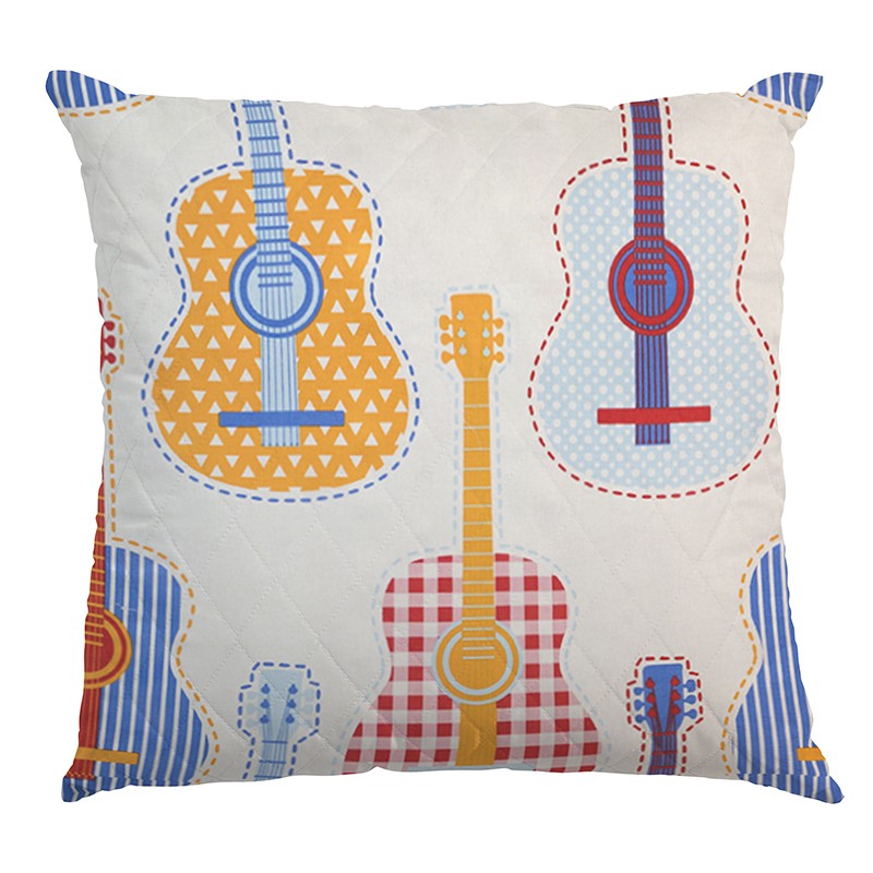 Popeline Guitares Écru - Ribes y Casals