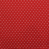 Popeline à Pois Brodée Rouge - Ribes y Casals