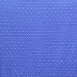 Popeline à Pois Brodée Ton sur Ton Bleu Jean - Ribes y Casals