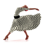 Popeline à Pois Fond Écru 3,5cm - Ribes y Casals