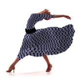 Popeline à Pois Fond Lilas 3,5cm - Ribes y Casals