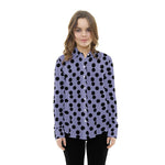 Popeline à Pois Fond Lilas 3,5cm - Ribes y Casals