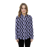 Popeline à Pois Fond Lilas 3,5cm - Ribes y Casals