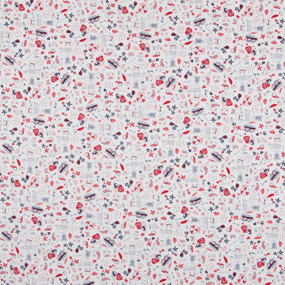 Tissu Popeline Marinier Enfant - Ribes y Casals