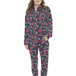 Tissu Popeline Roses Cranes Rouge - Ribes y Casals