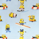 Popeline Minions Bleu Ciel - Ribes y Casals