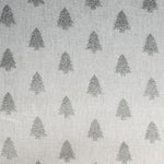 Popeline Noël Sapins Argent - Ribes y Casals