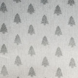 Popeline Noël Sapins Argent - Ribes y Casals