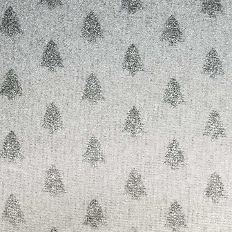 Popeline Noël Sapins Argent - Ribes y Casals